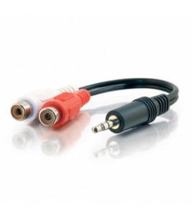 Multimedia-adapteri 3,5mm stereo uros - 2xRCA naaras