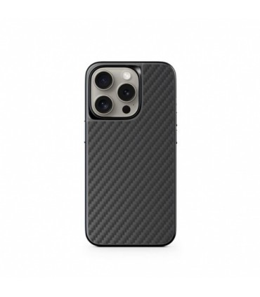 Epico Mag+ Hybrid Carbon, iPhone 15 Pro protective case, Black