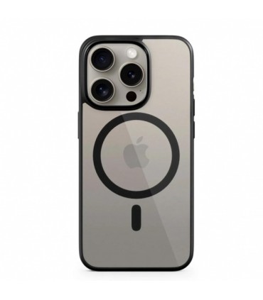 Epico Mag+ Hero, iPhone 15 Pro Max protective case, Transparent/Black