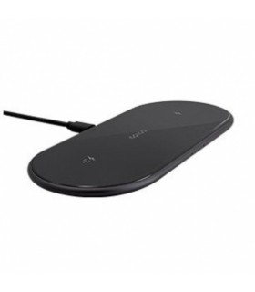 Juhtmevaba laadija Epico Ultraslim Dual Wireless Charger + adapter, must