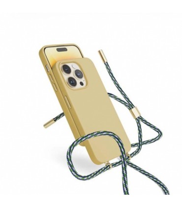 Epico Silicone Necklace, iPhone 14 Pro Max - Case, Beige