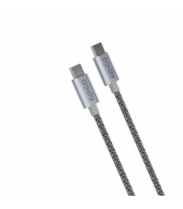 BRAIDED CABLE - USB-C TO USB-C 1.2M - SPACE GREY