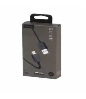 Laadija Havit 6134 2,0A Type C, punutud, 1m must (CB6134)
