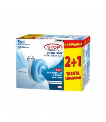 Niiskusekoguja tabletid Aero 360 Stop Humidity 3x450g