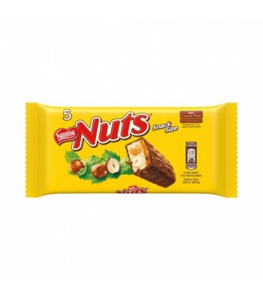Batoon karamelli ja tervete sarapuupähklitega, Nestle Nuts 150g
