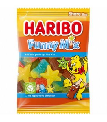 Kummikommid Funny Mix, Haribo 185g