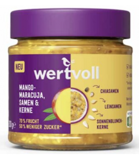 Mango-ja passionimoos seemnetega, Wertvoll 200g