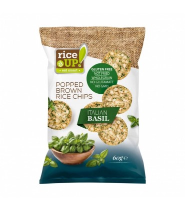 Riisikrõpsud, RiceUP! Itaalia basiilik, 60g