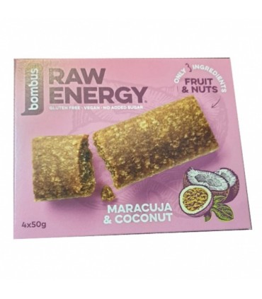 Batoonid, Raw Energy, granadilli ja kookose 4x50g