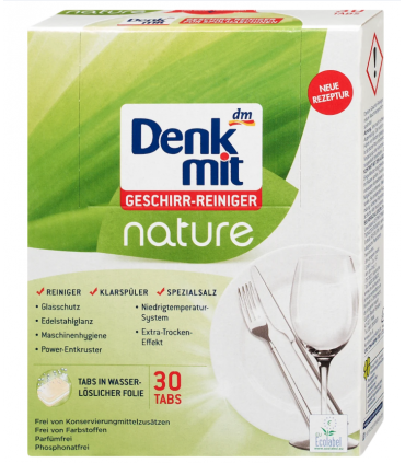 Nõudepesutabletid Nature, Denkmit 30tk