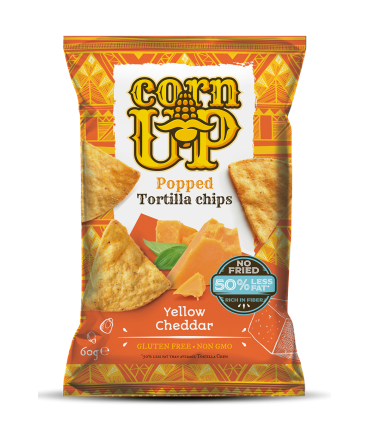 Riisikrõpsud, RICEUP! Tortilla, Cheddar juustu 60g