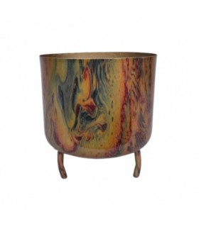 Teeküünlahoidja 12.5cm, leegi motiiviga