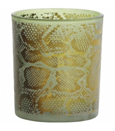 Teeküünlahoidja Snake, Light&Living, roheline/kuldne 10cm