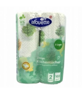 Majapidamispaber, Alouette, 3-kihiline, 102 lehte, 2 rulli