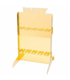 Joogialus papist, 10-le šampanjaklaasile, läikiv kuldne