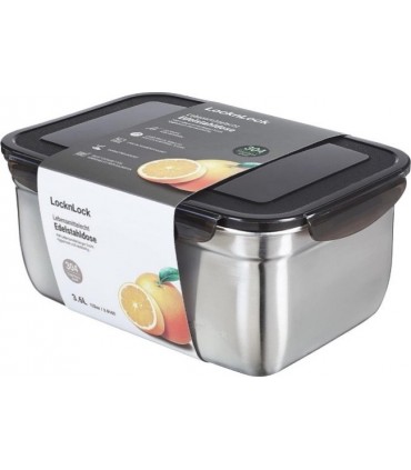 Säilituskarp kaanega 3.6L, LocknLock, roostevaba teras