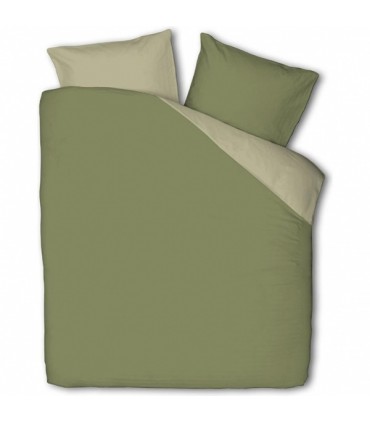 Voodipesukomplekt 200x220cm, Fresh&Co Duvet, mikrofiiber, oliivroheline