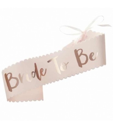 Pruutpael Bride To Be, Ginger Ray, roosakuldne 75cm