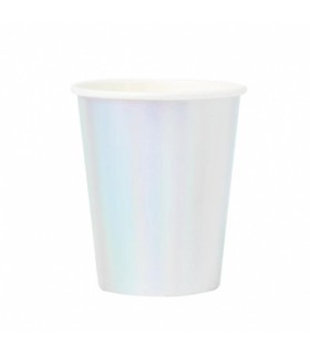 Ühekordsed topsid 250ml, läikiv värviline 8tk