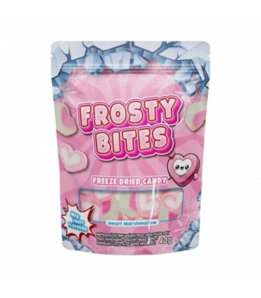 Külmkuivatatud kommid Heart Marshmallow, Frosty Bites 40g