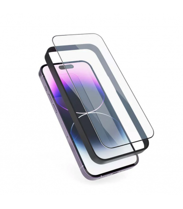 Epico Edge to Edge 2 Pack protective glass with iPhone 14 Pro applicator