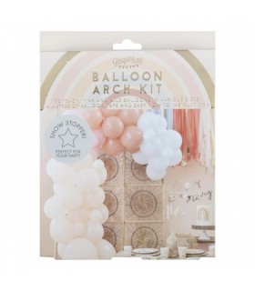 Õhupallikomplekt Arch Rainbow Ginger Ray 75tk