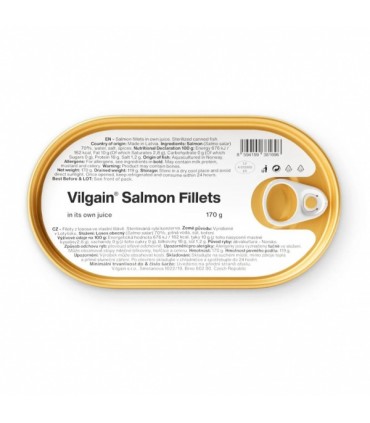Lõhefileed omas mahlas, Vilgain 170g