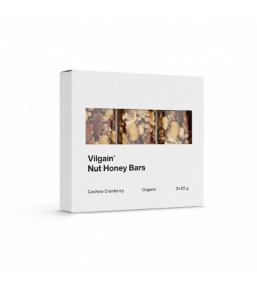 Orgaaniline pähkli-meebatoon, Vilgain 3x25g