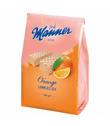 Vahvlid apelsini täidisega, Manner 185g