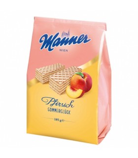 Vahvlid virsiku täidisega, Manner 185g