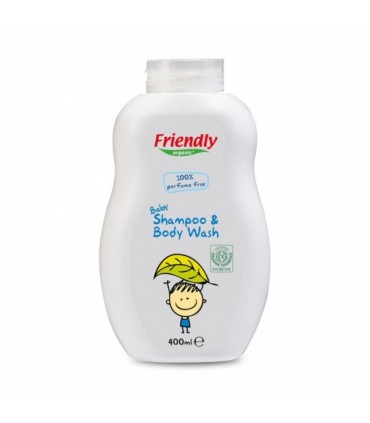 Orgaaniline šampoon beebidele, Friendly Organic, seebivaba ja lõhnatu 400ml
