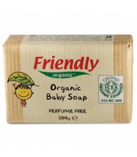 Orgaaniline beebiseep, Friendly Organic, lõhnatu 100g