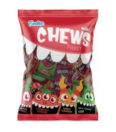 Kummikommid Mini Chews, Fundiez, magus 175g