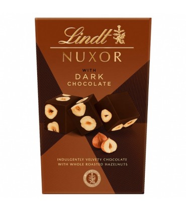 Tume šokolaad sarapuupähkli tükkidega, Lindt Nuxor 150g