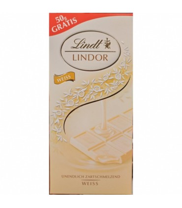 Valge šokolaad täidisega, Lindt Lindor 150g