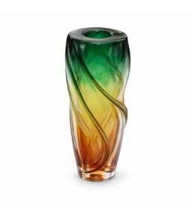 Lillevaas roheline-kuldne, 36x8cm