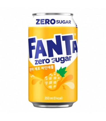 Karastusjook ananassi maitseline, Fanta Korea, suhkruvaba 350ml