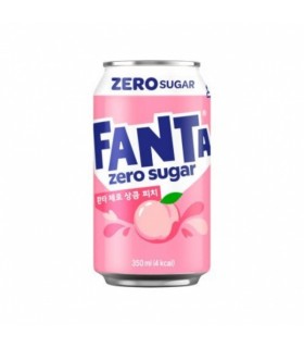 Karastusjook valge virsiku maitseline, Fanta Korea, suhkruvaba 350ml