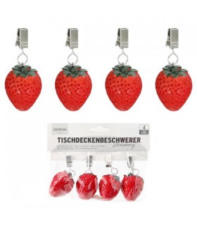 Laudlina klamber maasikas, 4tk