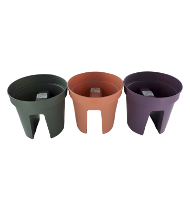 Lillepott rõduäärele, plast 28cm