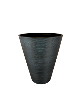 Lillepott, must/sinakas triip Ø49x56cm