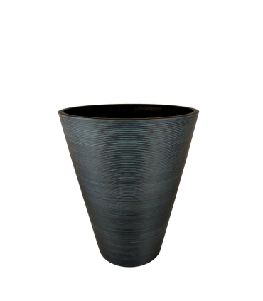 Lillepott, must/sinakas triip Ø49x56cm