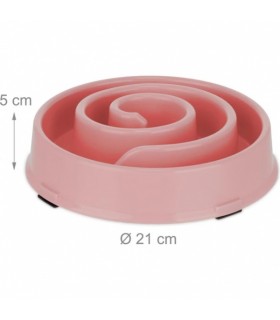 Lemmikloomakauss spiraaliga, Relaxdays, roosa 600ml