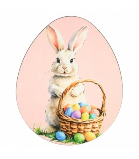 Dekoratiivne taldrik lihavõttejänes 29x35cm