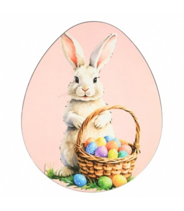 Dekoratiivne taldrik lihavõttejänes 29x35cm