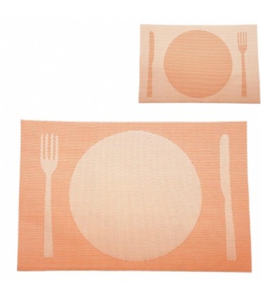 Lauamatt PVC 45x30cm, oranž