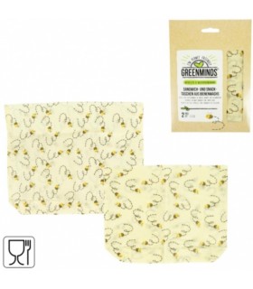 Võileivakott mesilasvahast, Greenminds, orgaaniline 2tk