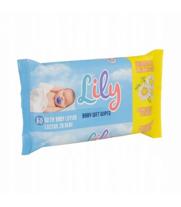 Niisked salvrätikud lastele, Lily 60tk
