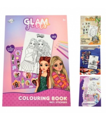 Värviraamat kleepsudega A5, erinevad