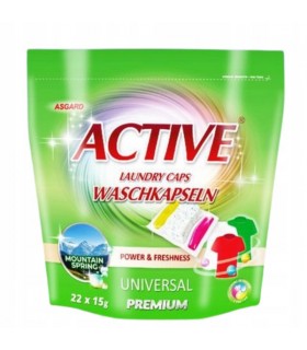 Pesukapslid Universal, Active 22x15g